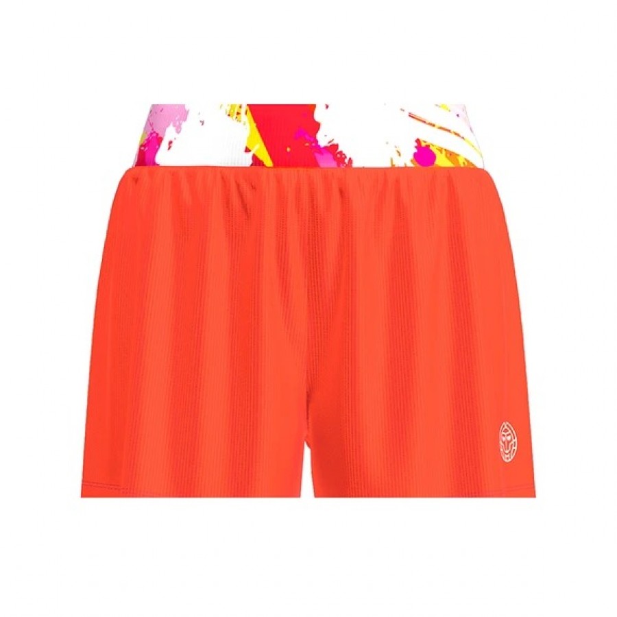 Short Bidi Badu Wild Arts Printed 2en1 Naranja Mix Junior  Oferta + Barato