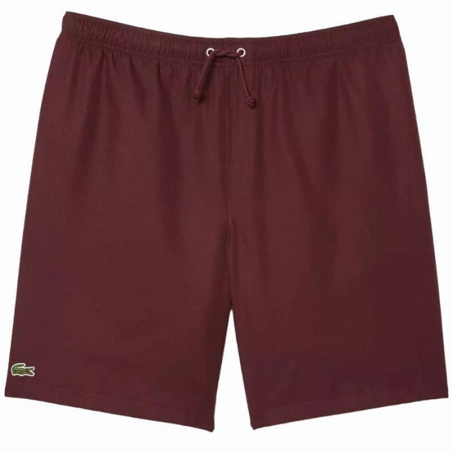 Short Lacoste Sport Burdeos  Oferta + Barato
