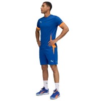 Calções Puma Individual Azul Laranja