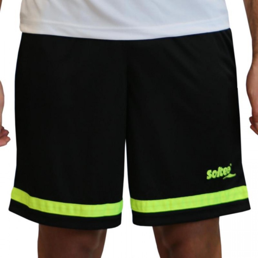 Short Softee Tipex Negro Amarillo Fluor Junior  Offer + Cheap