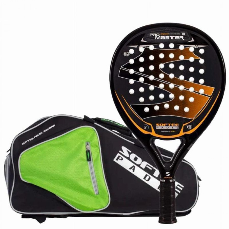 Pack Pala Softee Pro Master Evolution Naranja con Paletero