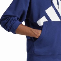 Moletom Adidas Essentials Azul Escuro Branco  Oferta + Barato
