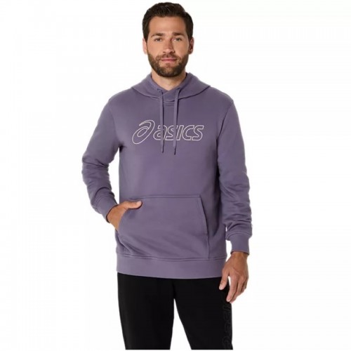 Asics Sweat-shirt Violet Gris Bouleau Asics Sweat-shirt Violet Gris Bouleau
