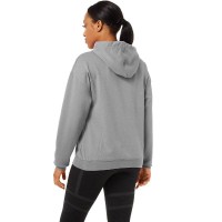 Sweatshirt Asics Logo Large Grey Woman