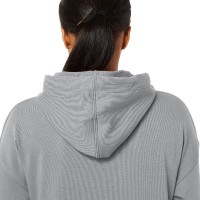 Sweat-shirt Asics Logo Grande Femme Grise