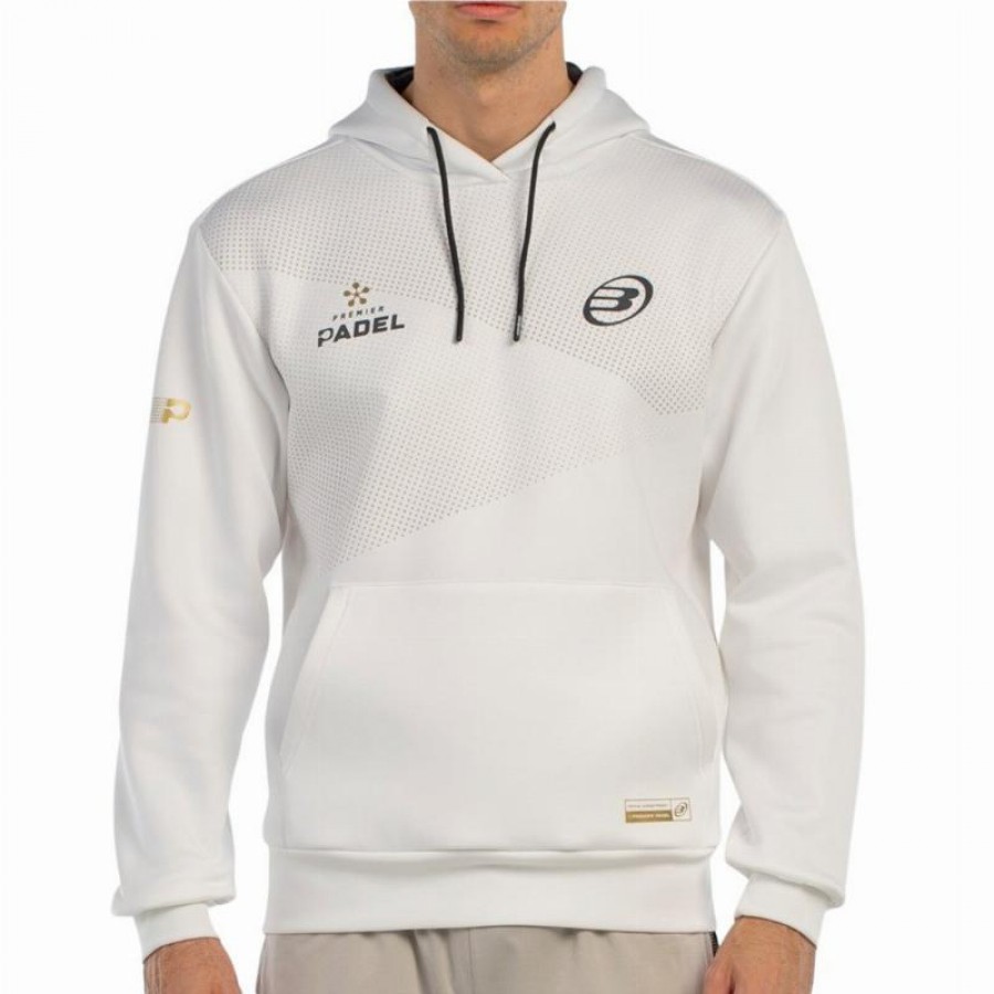 Sweat-shirt Bullpadel Premier Padel Baque Blanc  Offre - Pas cher