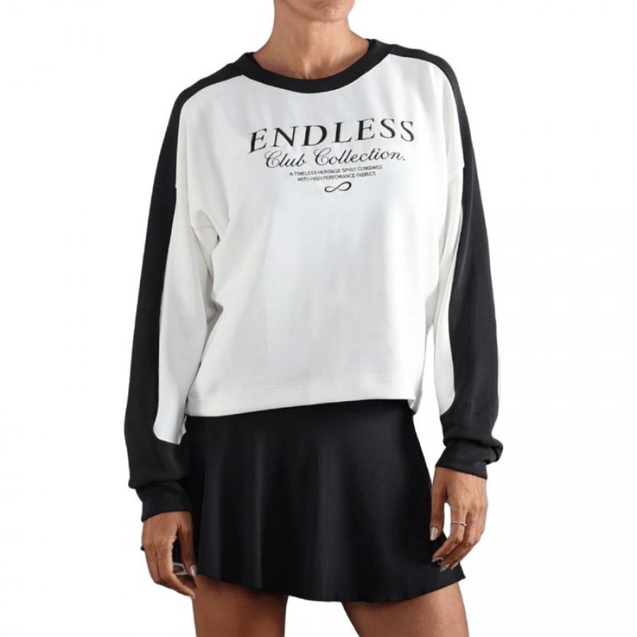 Endless Club Collection White Sweatshirt  Offer + Cheap