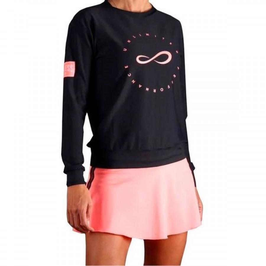 Endless Inner Tech Sweatshirt Coral Black