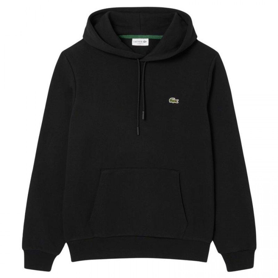 Lacoste Felpa Cotone Nero  Offerta + Economico