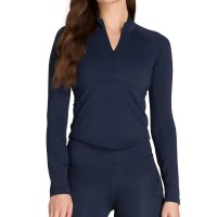 Sudadera Wilson Baseline Half Zip Azul Marino Mujer