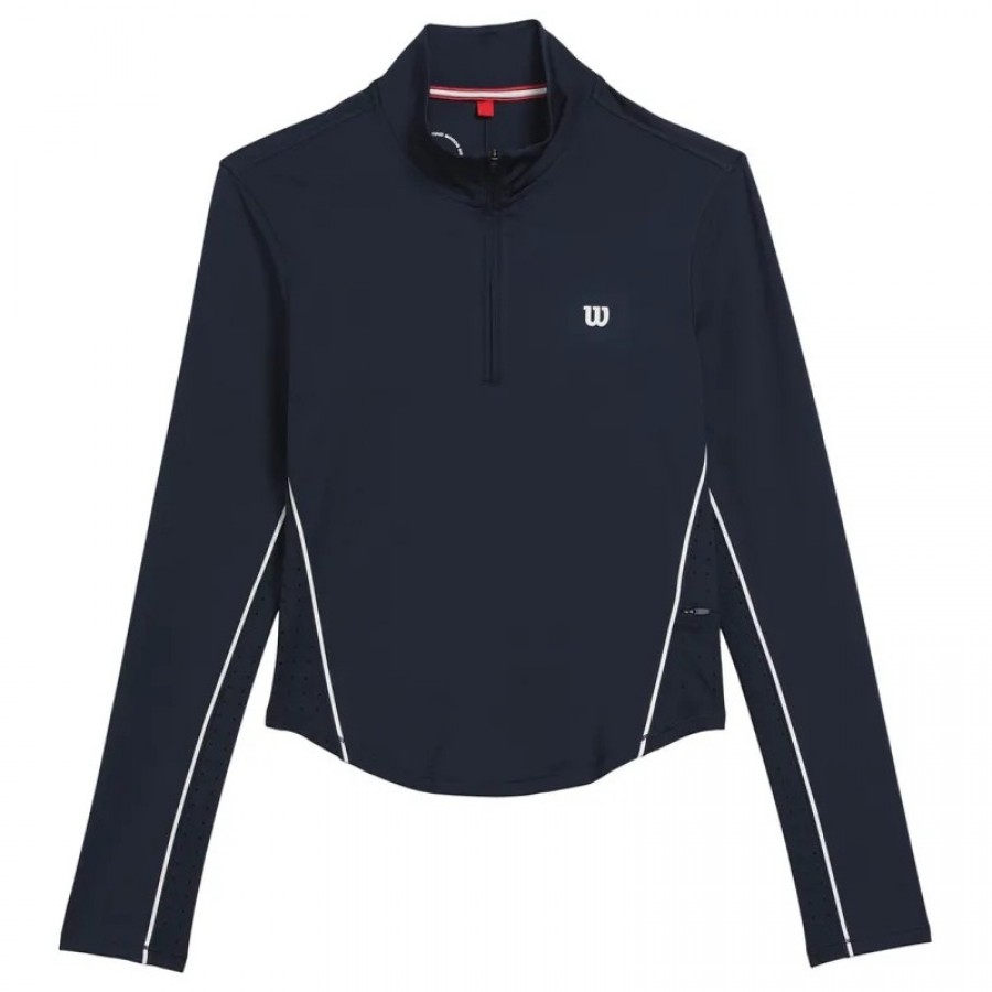 Wilson Brentwood Navy Blue Women''s Sweatshirt  Offer + Cheap
