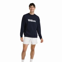Sweat-shirt Wilson Parkside Crew Bleu Marine  Offre - Pas cher