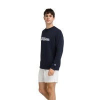 Sweat-shirt Wilson Parkside Crew Bleu Marine  Offre - Pas cher