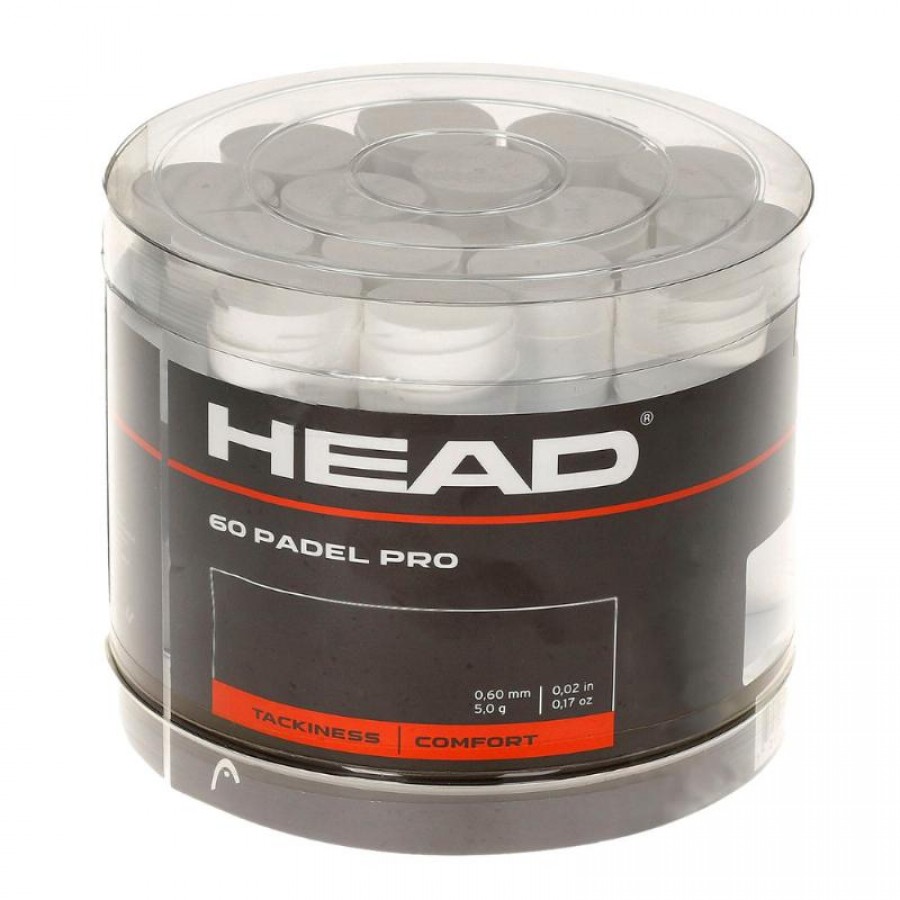 Drum Head Padel Pro White 60 Overgrips