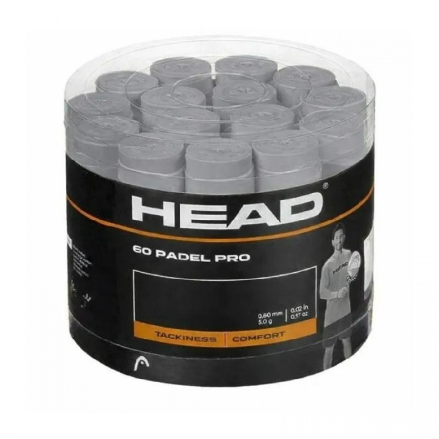 Surpoignées Tambor Head Padel Pro Gris 60 PADELPOINT Surpoignées Tambor Head Padel Pro Gris 60