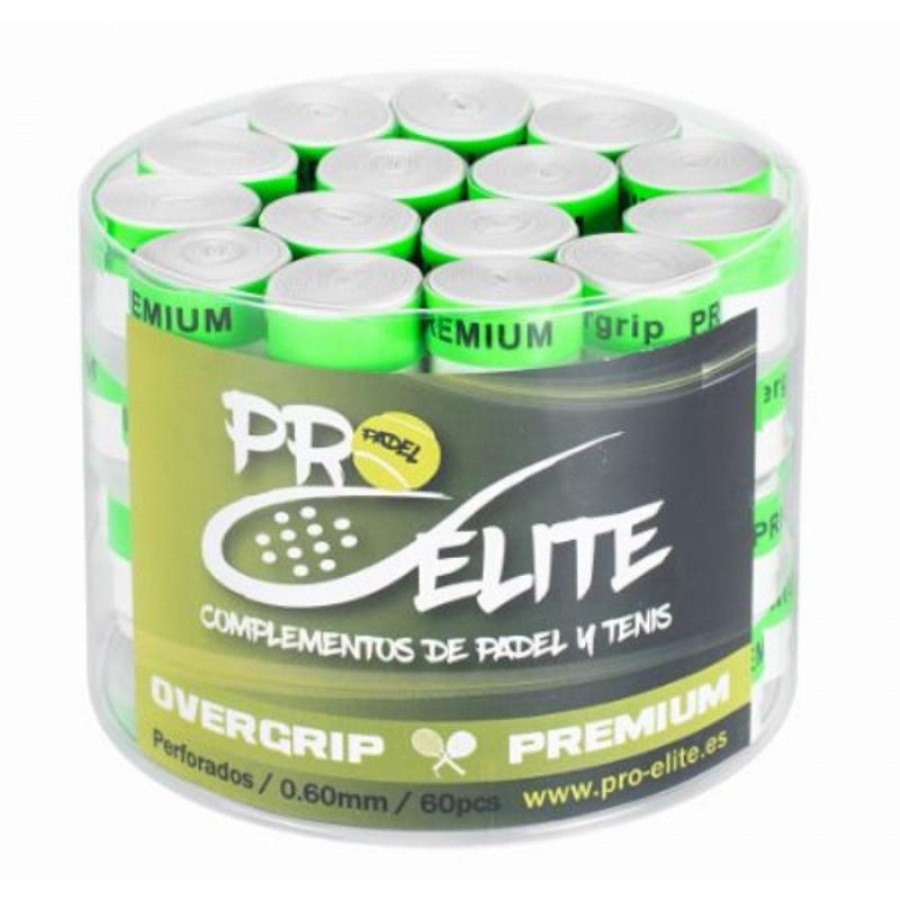 Pro Elite Premium Tambor Branco Perfurado 60 Overgrips