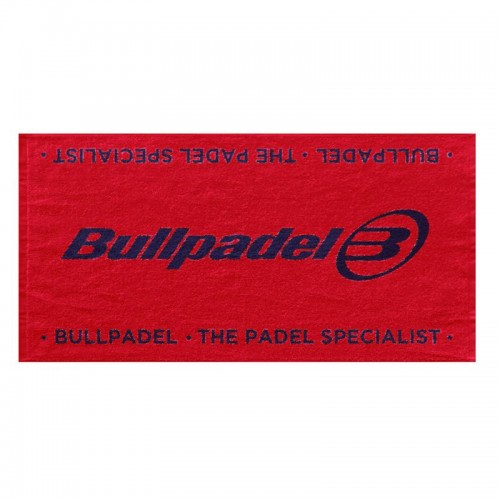 Toalla Bullpadel 100x50 Rojo Negro