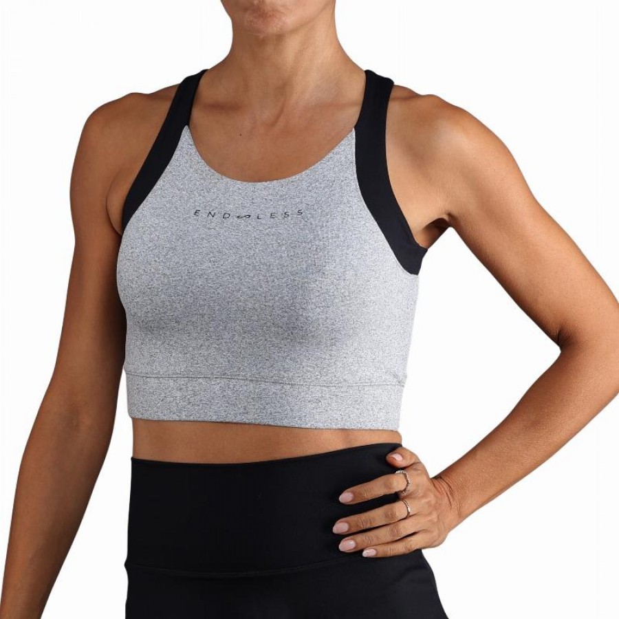 Endless Crop Top China Grey  Offer + Cheap
