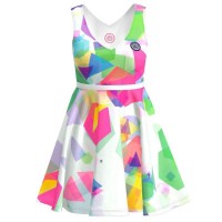 Bidi Badu Kaleido Vestido Branco Mix  Oferta + Barato