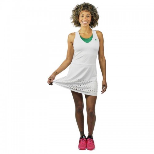 Vestido Cartri Menfis Blanco Verde Vestido Cartri Menfis Blanco Verde