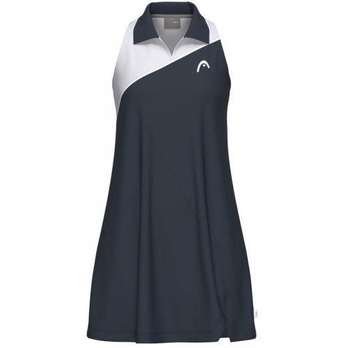 Head Spirit Navy Blue White Dress