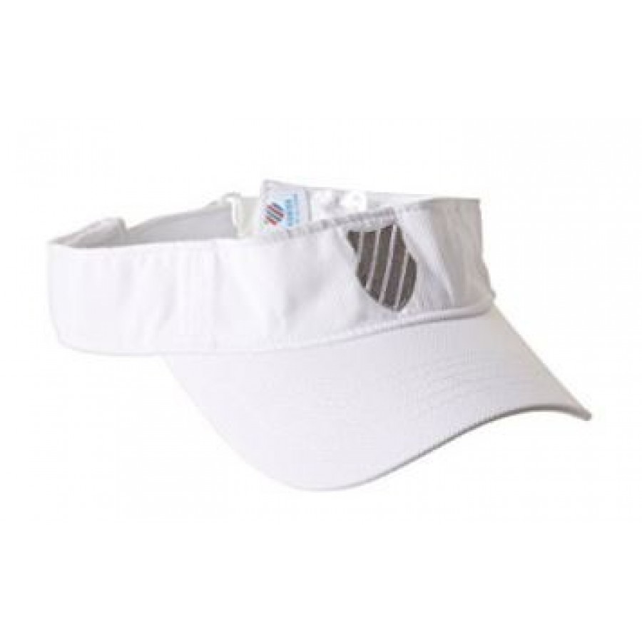 KSwiss Bigshot Visor White Silver  PADELPOINT KSwiss Bigshot Visor White Silver