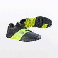 Zapatillas Head Revolt Pro 4.0 Clay Negro Amarillo