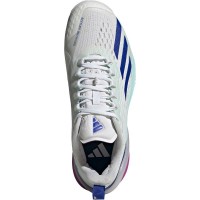 Adidas Adizero Cybersonic Blanc Bleu Aqua Sneakers  Offre - Pas cher