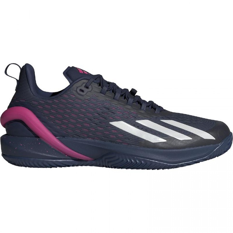 Adidas Adizero Cybersonic Terre Battue Bleu Fonce Rose Sneakers  Offre - Pas cher