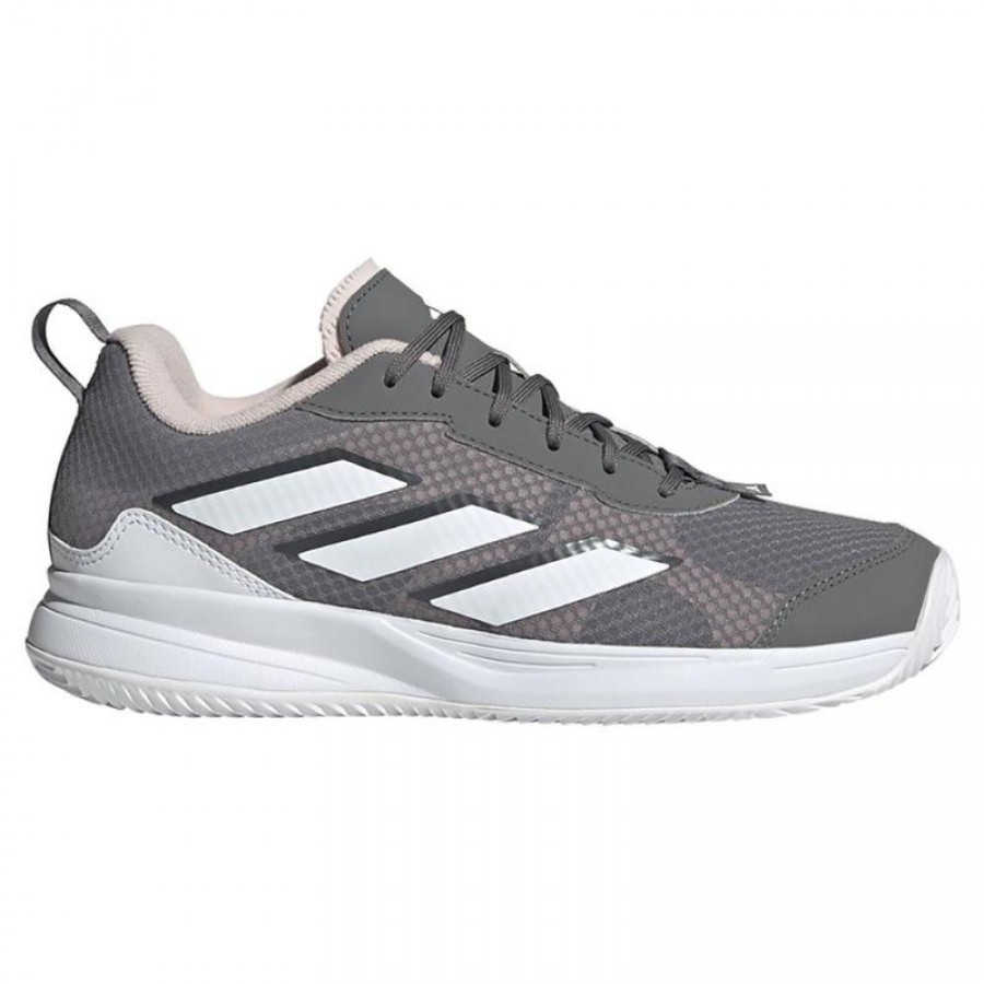 Tênis Adidas AvaFlash Clay Cinza Branco Rosa para Mulheres  Oferta + Barato