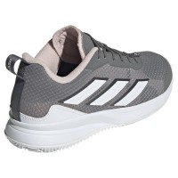Tênis Adidas AvaFlash Clay Cinza Branco Rosa para Mulheres  Oferta + Barato