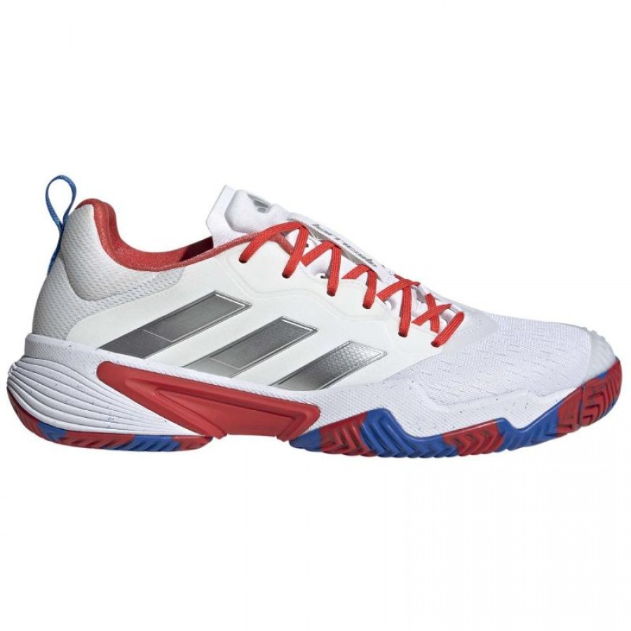 Adidas Barricade Sneakers White Blue Red