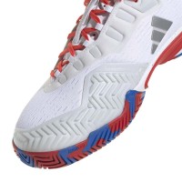 Adidas Barricade Baskets Blanc Bleu Rouge