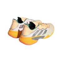 Zapatillas Adidas Barricade Blanco Roto Naranja Fluor