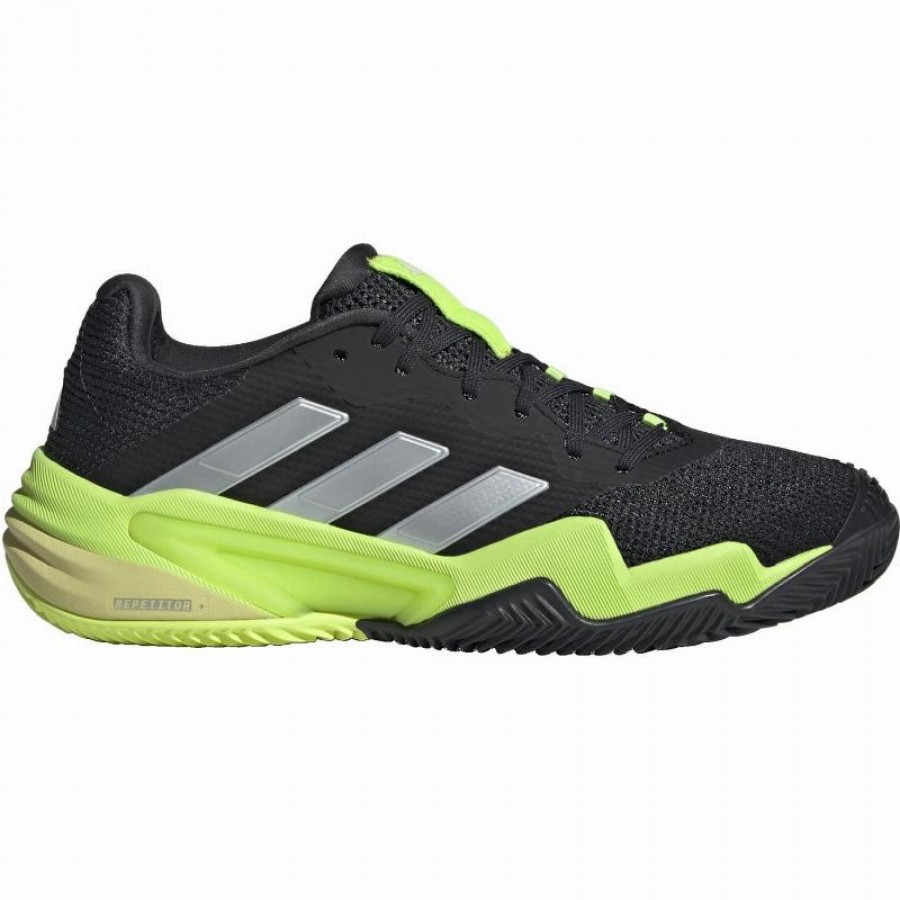 Adidas Barricade Clay Noir Lucid Lemon Sneakers  Offre - Pas cher