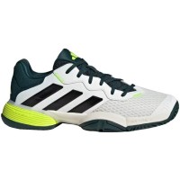 Zapatillas Adidas Barricade K Blanco Negro Verde Junior  Oferta + Barato