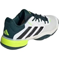 Zapatillas Adidas Barricade K Blanco Negro Verde Junior  Oferta + Barato