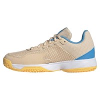Adidas Courtflash Shoes Laranja Preto Azul Junior  Oferta + Barato