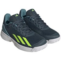 Adidas Courtflash Green Artic White Fluor Junior Baskets