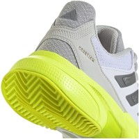 Adidas CourtJam Control 3 White Silver Lucid Lemon Women''s Sneakers  Offer + Cheap