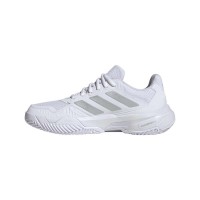 Zapatillas Adidas CourtJam Control 3 Blanco Plata Mujer