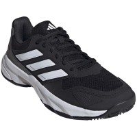 Adidas CourtJam Control Clay Nero Bianca Grigio Scarpe