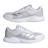 Tênis femininos Adidas Courtquick Padel Branco Cinza