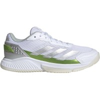 Zapatillas Adidas Courtquick Padel Blanco Plata Verde Mujer  Oferta + Barato