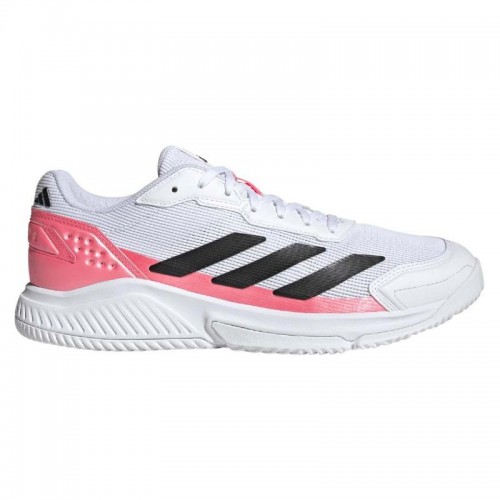 Baskets Adidas Courtquick Padel Blanc Rose
