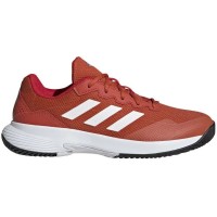 Chaussures Adidas GameCourt 2.0 Rouge Blanc  Offre - Pas cher