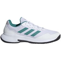 Zapatillas Adidas GameCourt 2 Blanco Verde Negro  Oferta + Barato
