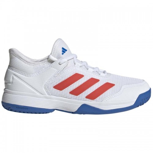 Adidas Ubersonic 4 Sneakers Bianche Junior Rosse Adidas Ubersonic 4 Sneakers Bianche Junior Rosse