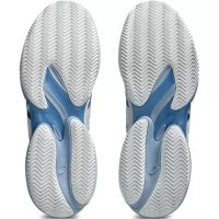 Tênis Asics Court FF 3 Novak Clay Branco Tuna Azul  Oferta + Barato