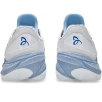 Tênis Asics Court FF 3 Novak Clay Branco Tuna Azul  Oferta + Barato